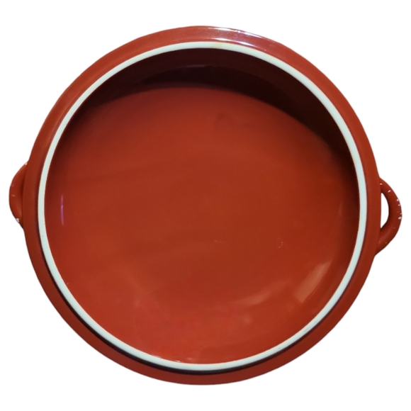 VTG LTD Commodities Stoneware Red Speckled Casserole Dutch Oven Dish Bowl/Lidded - Picture 7 of 9